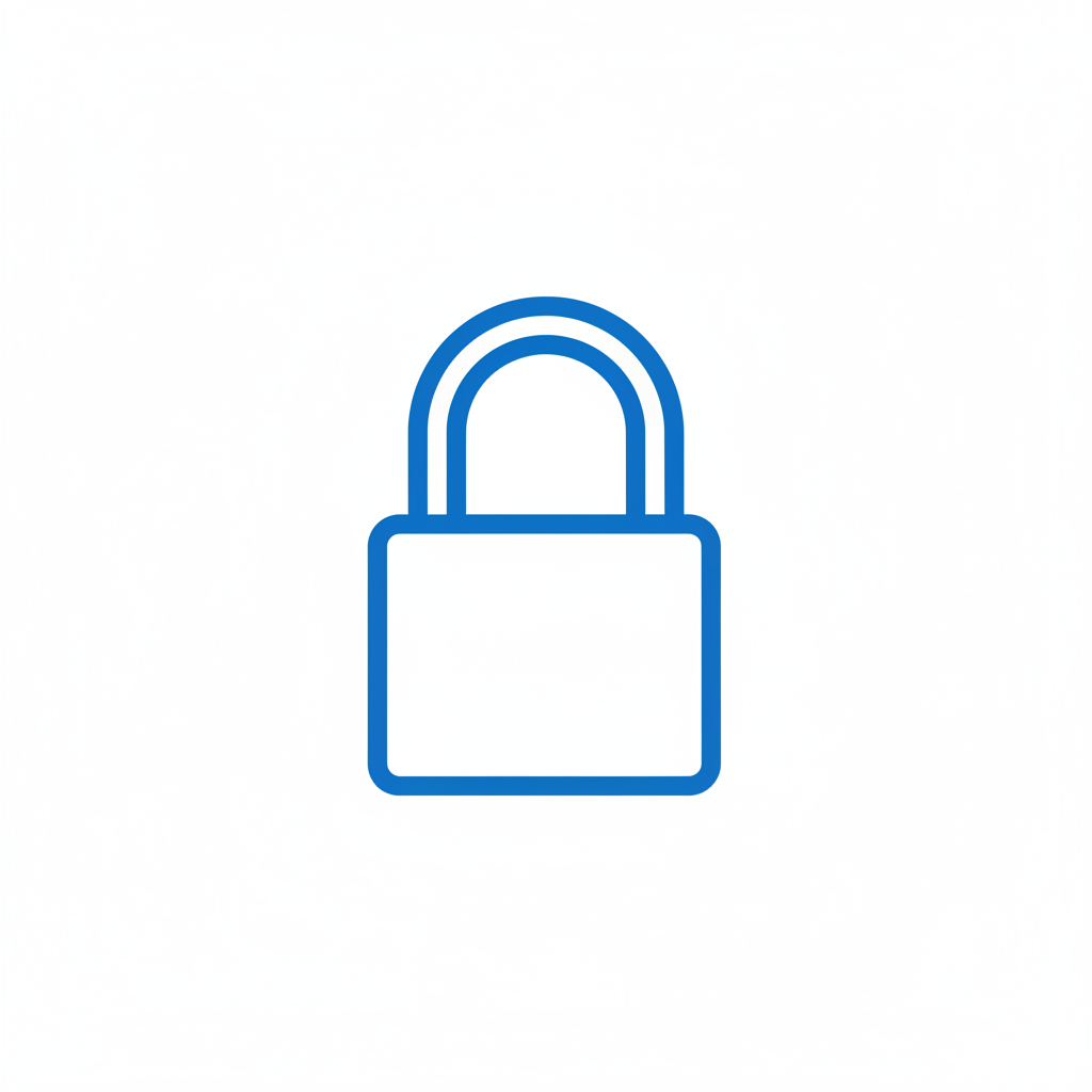 Icône cadenas bleu paiement sécurisé